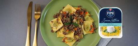 FINI STUFFED PASTA RAVIOLI RICOTTA & SPINACH LACTOSE FREE 250 GR (8 in a box)
