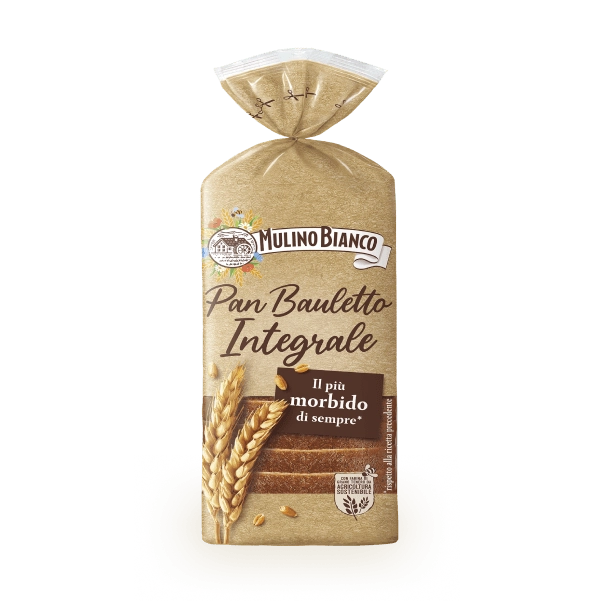 MULINO BIANCO BREAD WHOLEMEAL PAN BAULETTO INTEGRALE 400 GR (8 in a box)