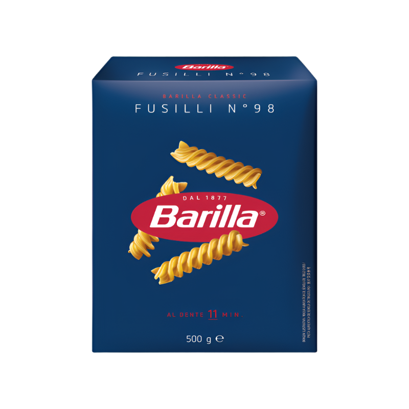 BARILLA PASTA DI SEMOLA FUSILLI N.98 500 GR (12 in a box)