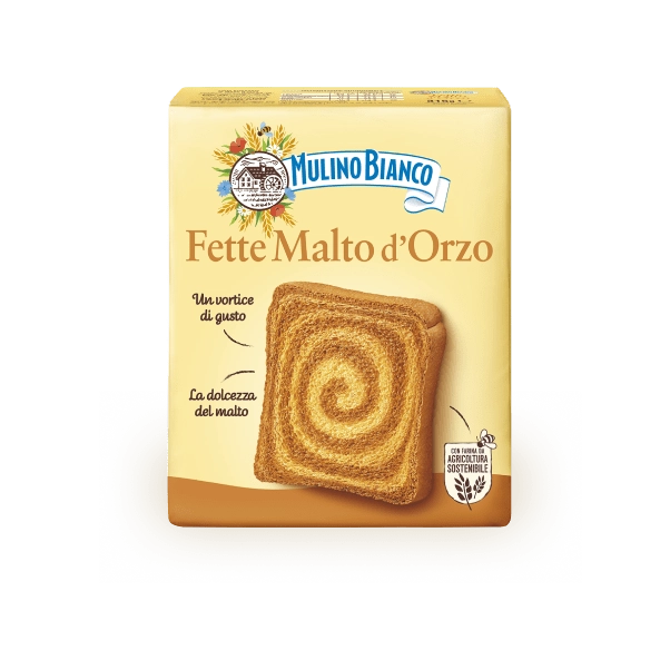 MULINO BIANCO BAKERY RUSKS FETTE BISCOTTATE MALTO D'ORZO 315 GR (16 in a box)