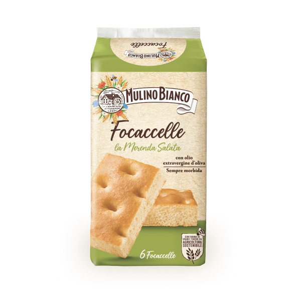 MULINO BIANCO FOCACCELLE WITH EXTRA VIRGIN OLIVE OIL X6 198 GR (9 in a box)