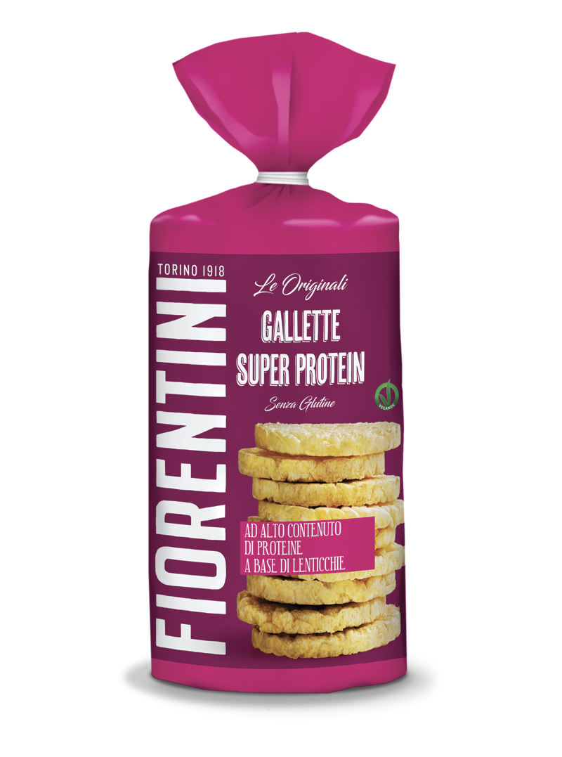 FIORENTINI SNACK GALLETTE SUPER PROTEIN 120 GR (12 in a box)