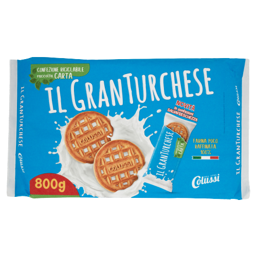 COLUSSI BISCOTTI GRAN TURCHESE 800 GR (10 in a box)