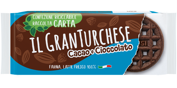 COLUSSI BISCOTTI GRAN TURCHESE COCOA AND CHOCOLATE X6 300 GR (12 in a box)