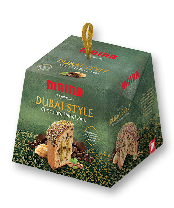 MAINA PANETTONE CHOCOLATE DUBAI STYLE 750 GR (12 in a box) - SPECIAL EDITION