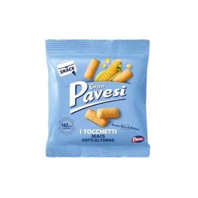 PAVESI SNACK TOCCHETTI CORN X8 256 GR (10 in a box)