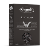 GRANDI RISO RICE WHOLEMEAL NERO 1 KG (12 in a box)