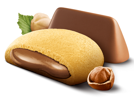 GRISBI' BISCOTTI VEGAN STUFFED CREAM GIANDUIA 135 GR (12 in a box)