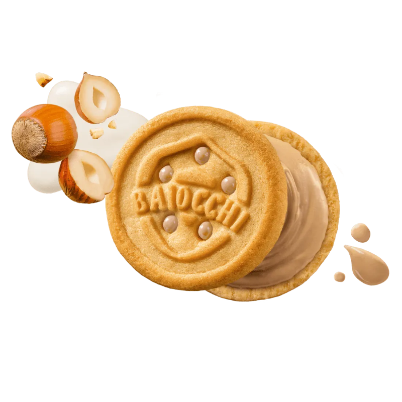 MULINO BIANCO BISCOTTI BAIOCCHI NOCCIOLATTE MULTIPACK X6 168 GR (9 in a box)