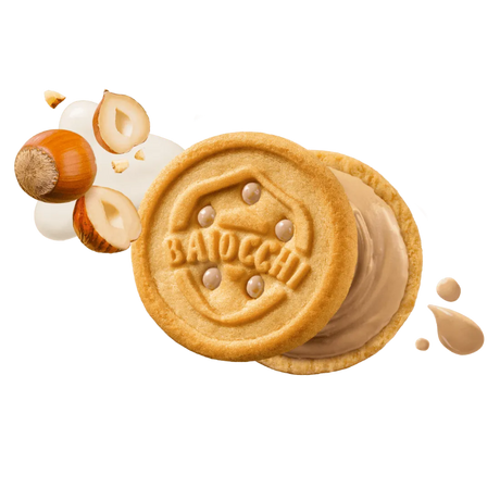 MULINO BIANCO BISCOTTI BAIOCCHI NOCCIOLATTE MULTIPACK X6 168 GR (9 in a box)