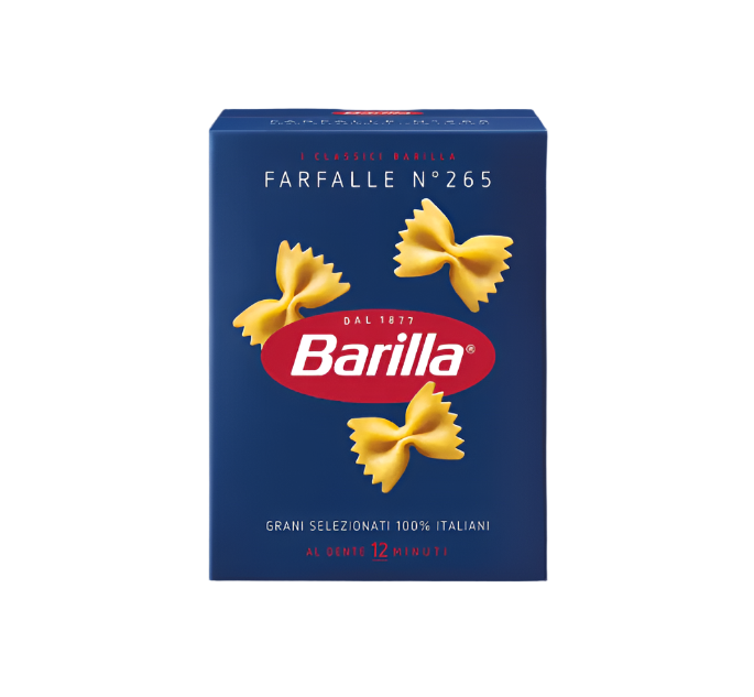BARILLA PASTA DI SEMOLA FARFALLE 500 GR (12 in a box)