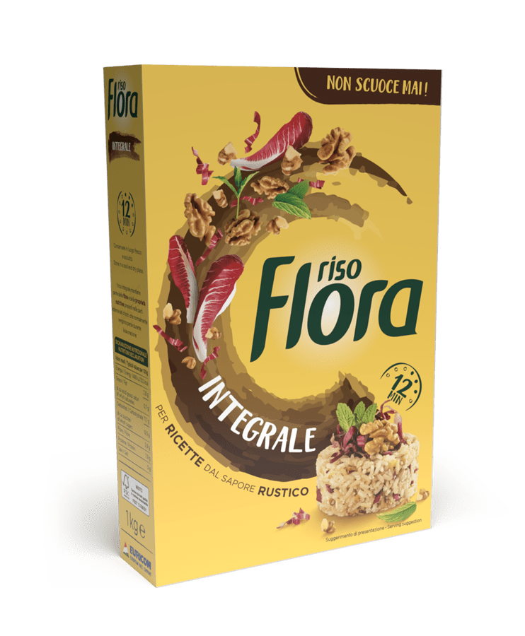 Integrale Rice FLORA RICE WHOLEMEAL INTEGRALE 1 KG (10 in a box) – Cibimarket.co.uk ...
