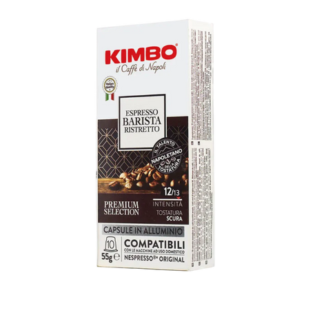 KIMBO COFFEE CAPSULES NESPRESSO ESPRESSO BARISTA RISTRETTO X10 55 GR (10 in a box)