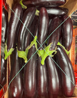 FRESH VEGETABLES AUBERGINE BLACK LONG £2.81 AL KG (APPROX 5.8 KG) - ONLY LONDON AREA