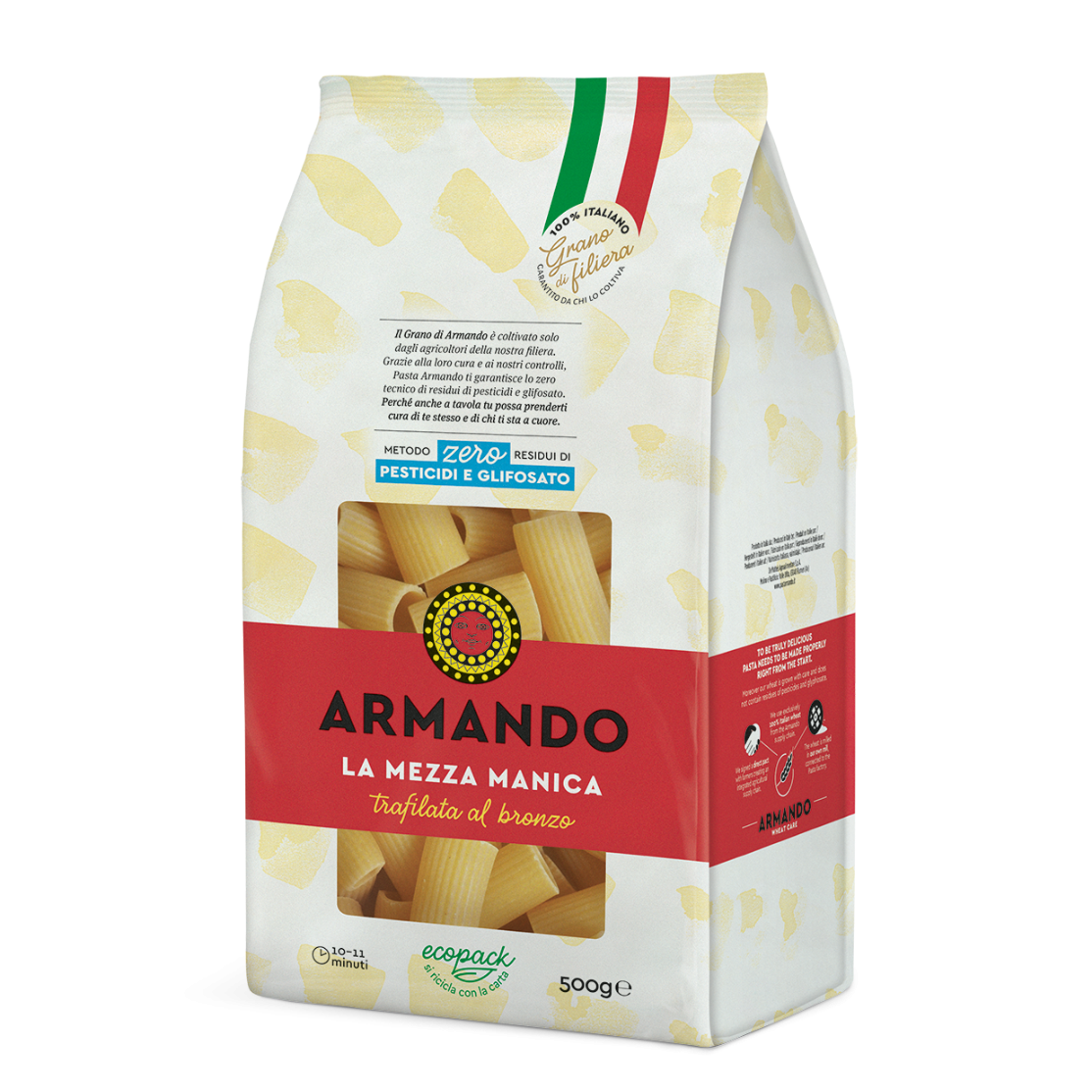 ARMANDO PASTA DI SEMOLA LA MEZZA MANICA 500 GR (8 in a box)
