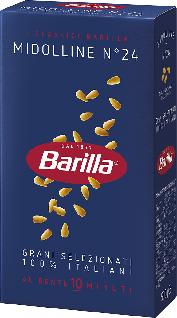 BARILLA PASTINA DI SEMOLA MIDOLLINE N.24 500 GR (16 in a box)