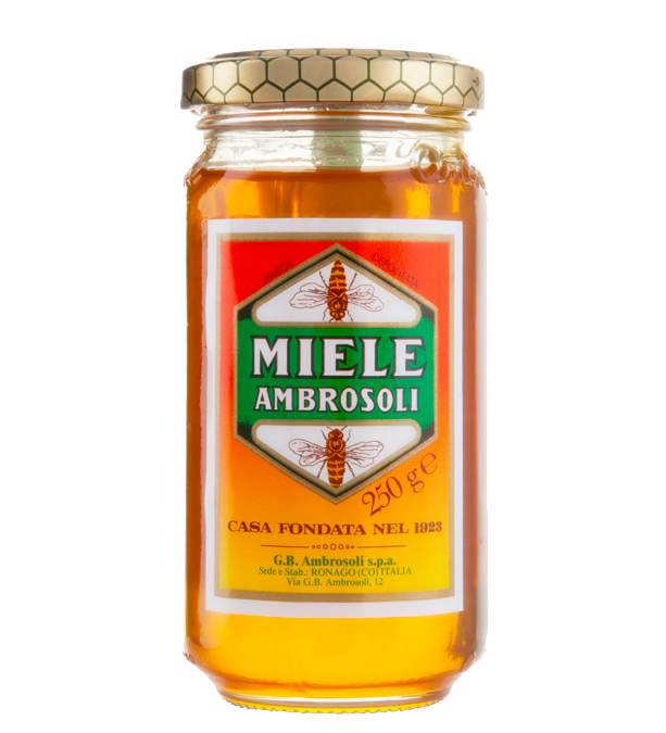 AMBROSOLI HONEY MILLEFIORI REFINED JAR 250 GR (12 in a box)