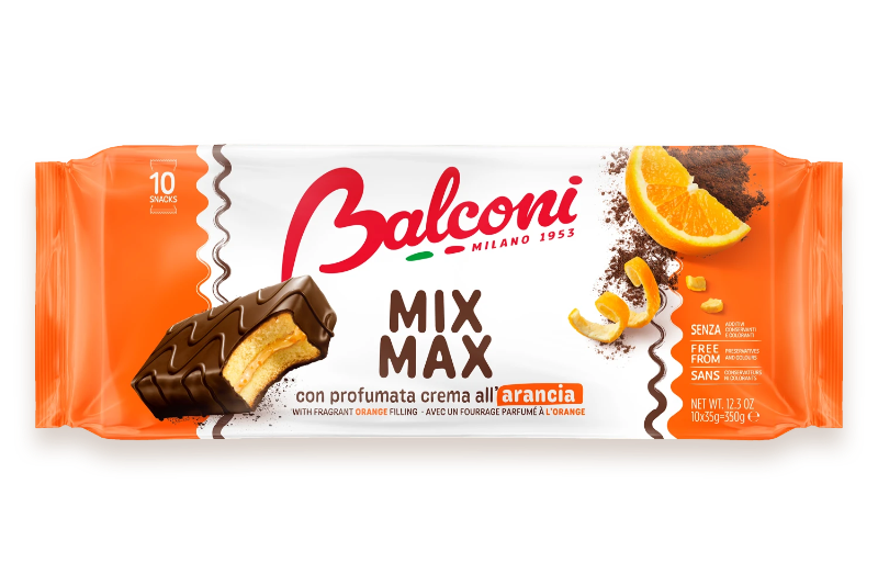 BALCONI MIX MAX CHOCO ORANGE X10 350 GR (15 in a box)