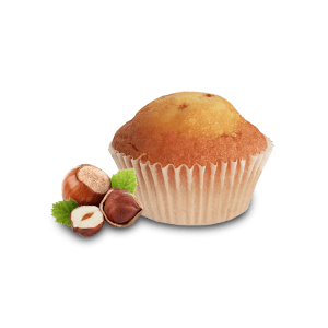 BENIAMINO MUFFIN TORTINI HAZELNUT CREAM X6 250 GR (14 in a box)