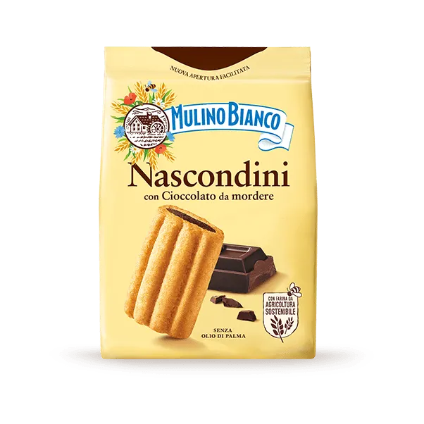 MULINO BIANCO BISCOTTI NASCONDINI 600 GR (12 in a box)