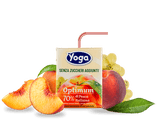 YOGA OPTIMUM SUGAR FREE FRUIT JUICE PEACH BRICK 200 ML X3 (8 in a box)