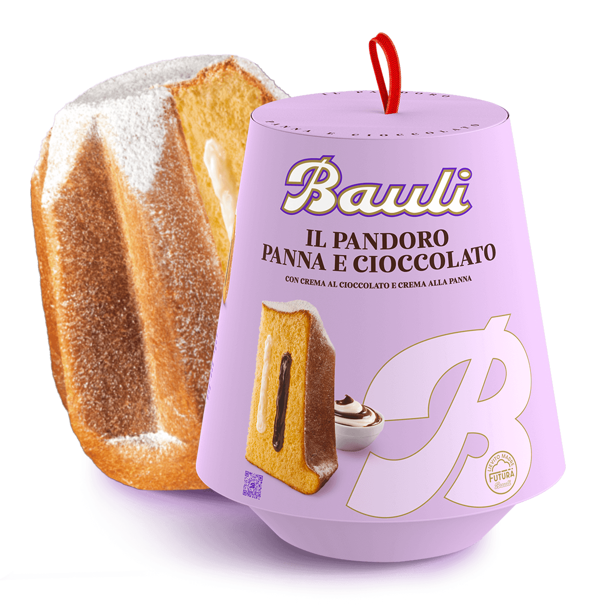 BAULI PANDORO PANNA E CIOCCOLATO 750 GR (16 in a box)