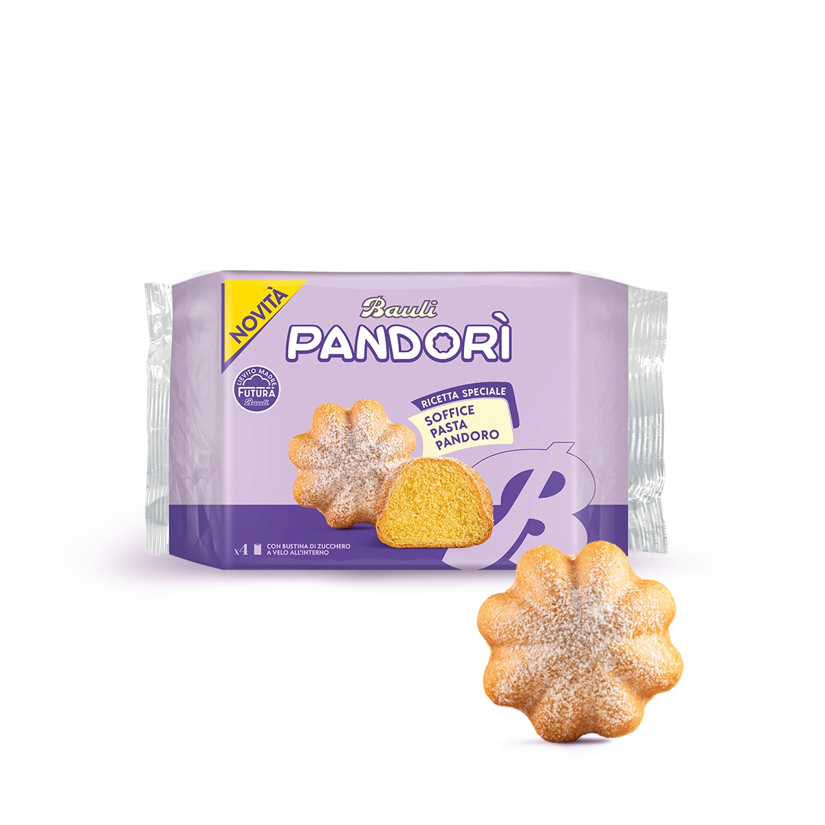 BAULI SNACK PANDORI' X4 150 GR (12 in a box)