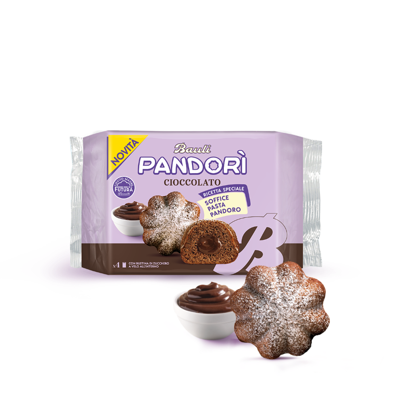 BAULI SNACK PANDORI' CHOCOLATE X4 150 GR (12 in a box)