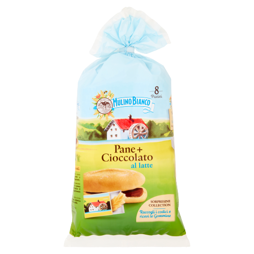 MULINO BIANCO BREAD SNACK PANE + CIOCCOLATO 300 GR (9 in a box)