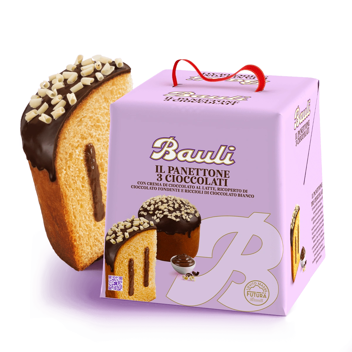 BAULI PANETTONE 3 CIOCCOLATI 750 GR ( 16 in a box)