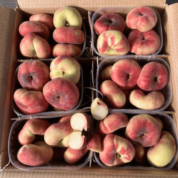 FRESH FRUITS PEACH FLAT £4.56 AL KG (APPROX 8.4 KG) - ONLY LONDON AREA