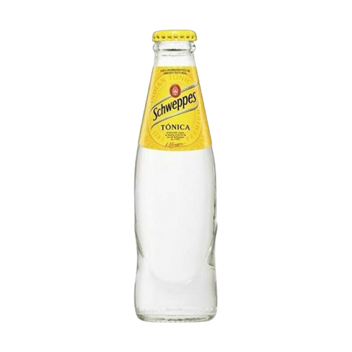 SCHWEPPES TONIC WATER GLASS 18 CL X4 (6 IN A BOX)