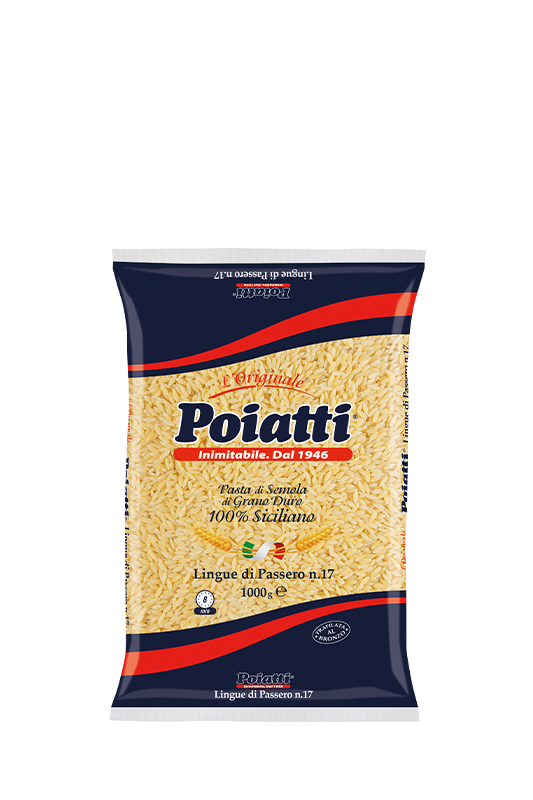 POIATTI PASTINA DI SEMOLA LINGUE DI PASSERO N.17 1 KG (12 in a box)
