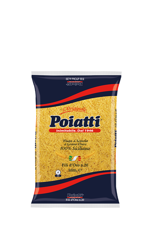 POIATTI PASTINA DI SEMOLA FILI D'ORO N.20 1 KG (12 in a box)