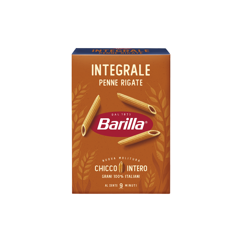 BARILLA PASTA WHOLEMEAL PENNE RIGATE 500 GR (14 IN A BOX)
