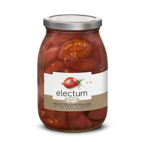 D'AMICO ELECTUM POMODORINO PIENNOLO DEL VESUVIO D.O.P. ROSSO A PACCHETELLE 1 KG (1 in a box)