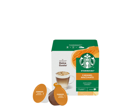 STARBUCKS COFFEE CAPSULES CARAMEL MACCHIATO X12 120 GR (3 in a box)