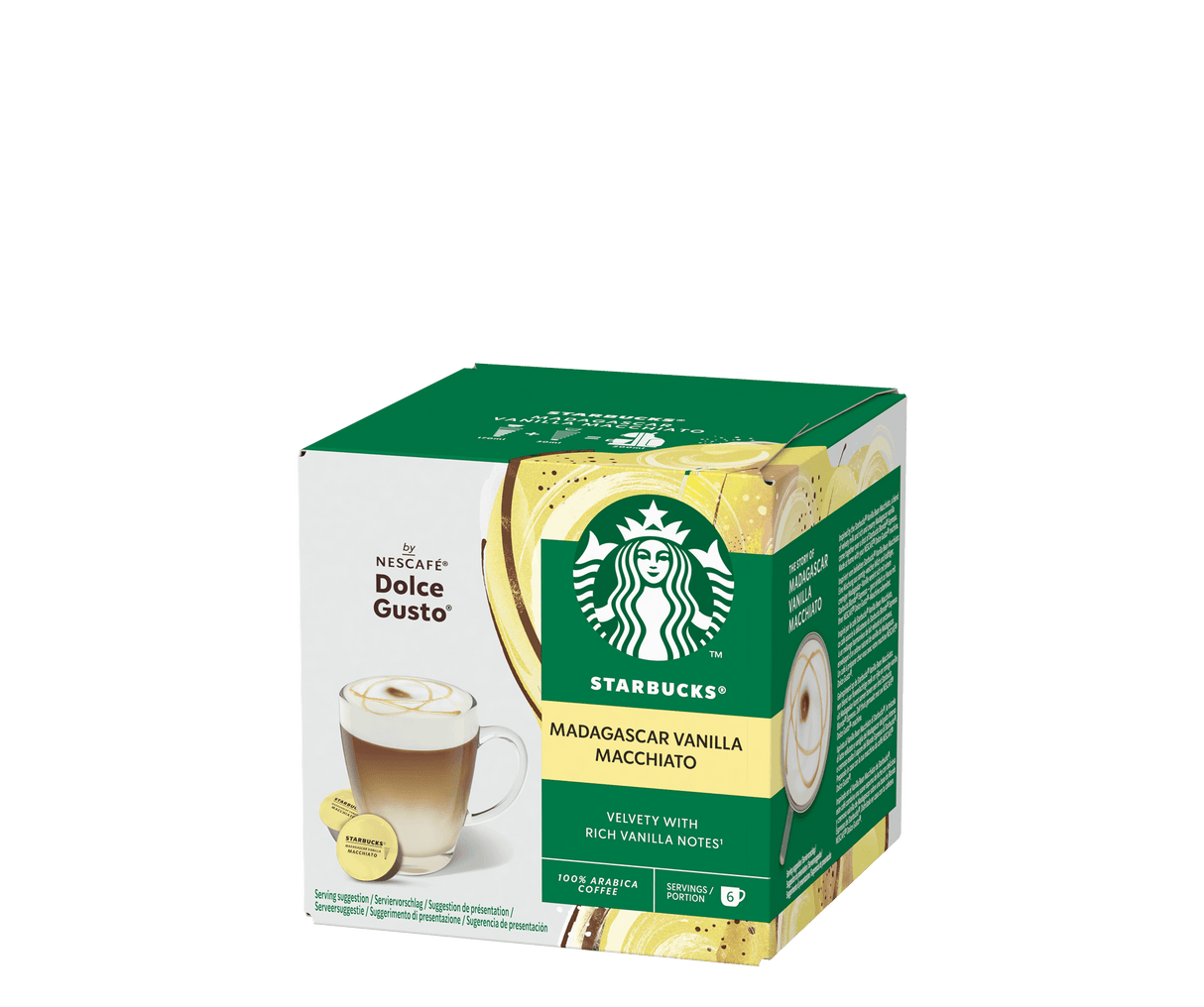 STARBUCKS COFFEE CAPSULES MADAGASCAR VANILLA MACCHIATO X12 120 GR (3 in a box)