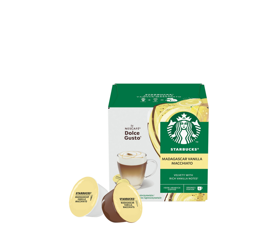 STARBUCKS COFFEE CAPSULES MADAGASCAR VANILLA MACCHIATO X12 120 GR