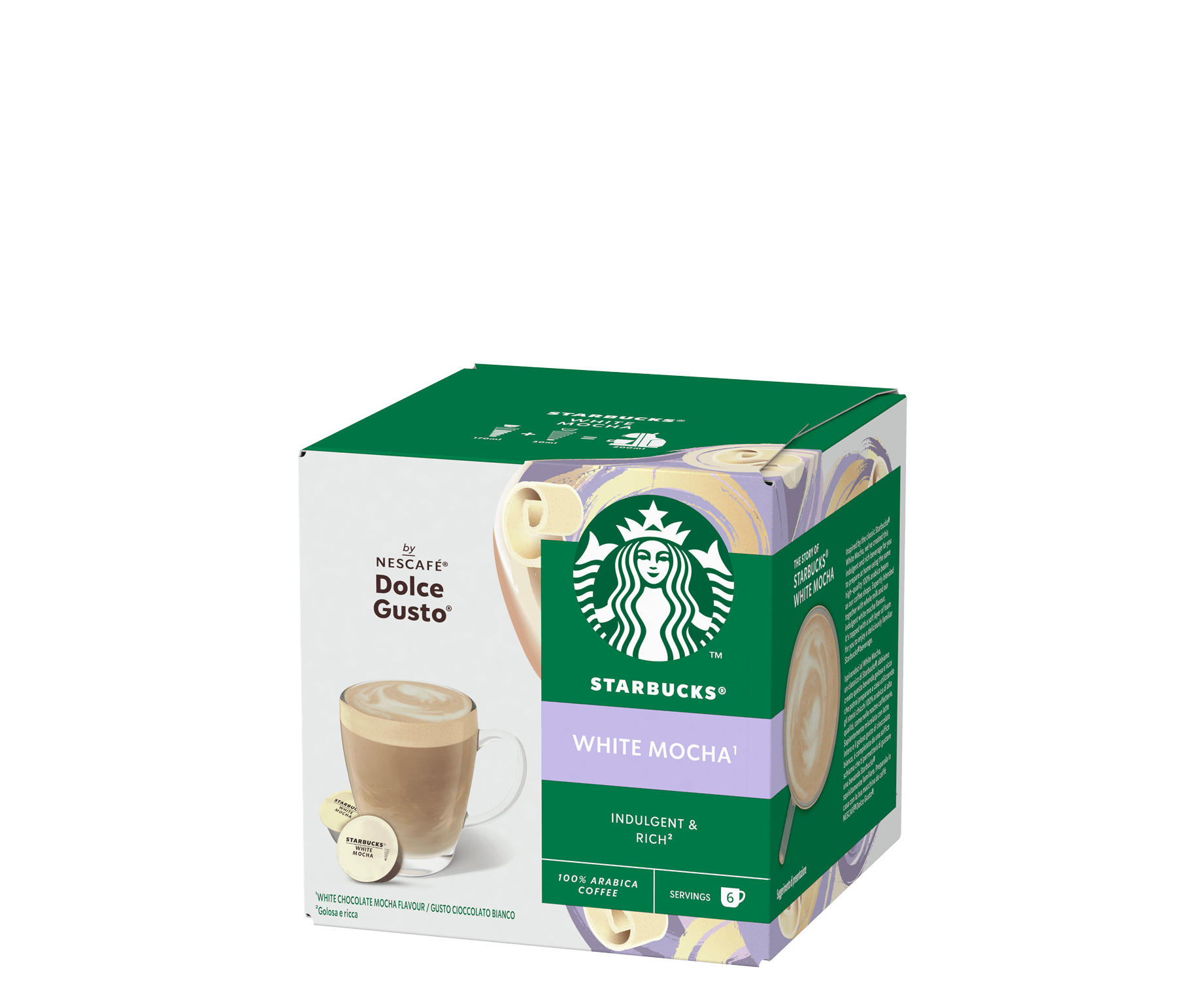 STARBUCKS COFFEE CAPSULES WHITE MOCHA X12 120 GR (3 in a box
