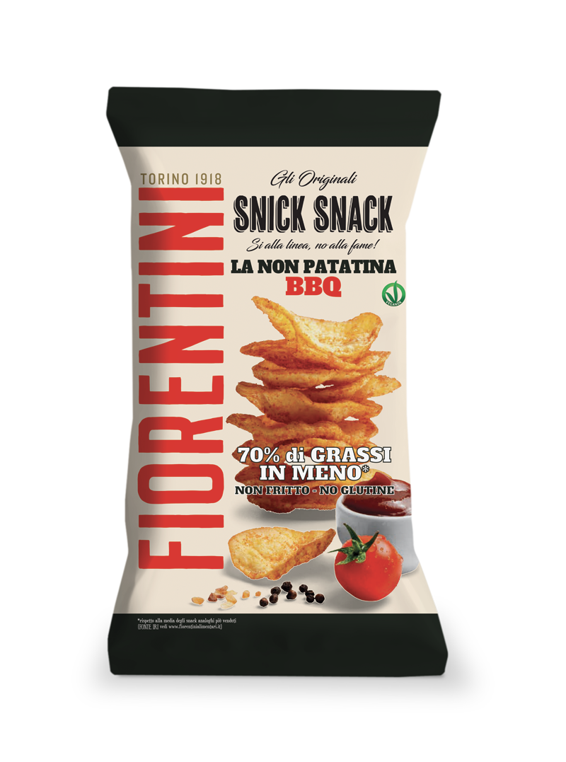 FIORENTINI SNICK SNACK CRISPS LA NON PATATINA BBQ 65 GR (10 in a box)