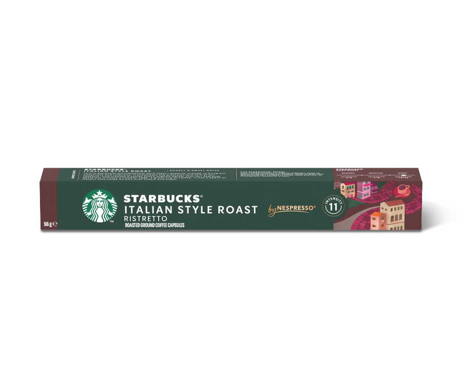 STARBUCKS COFFEE CAPSULES ITALIAN STYLE ROAST X10 57 GR (12 in a box)