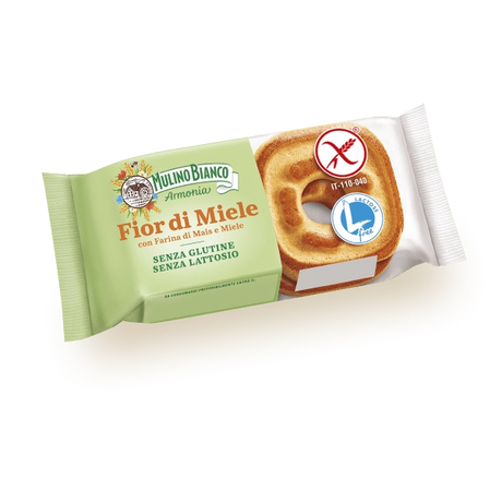 MULINO BIANCO ARMONIA BISCOTTI FIOR DI MIELE GLUTEN FREE X6 250 GR (10 in a box)