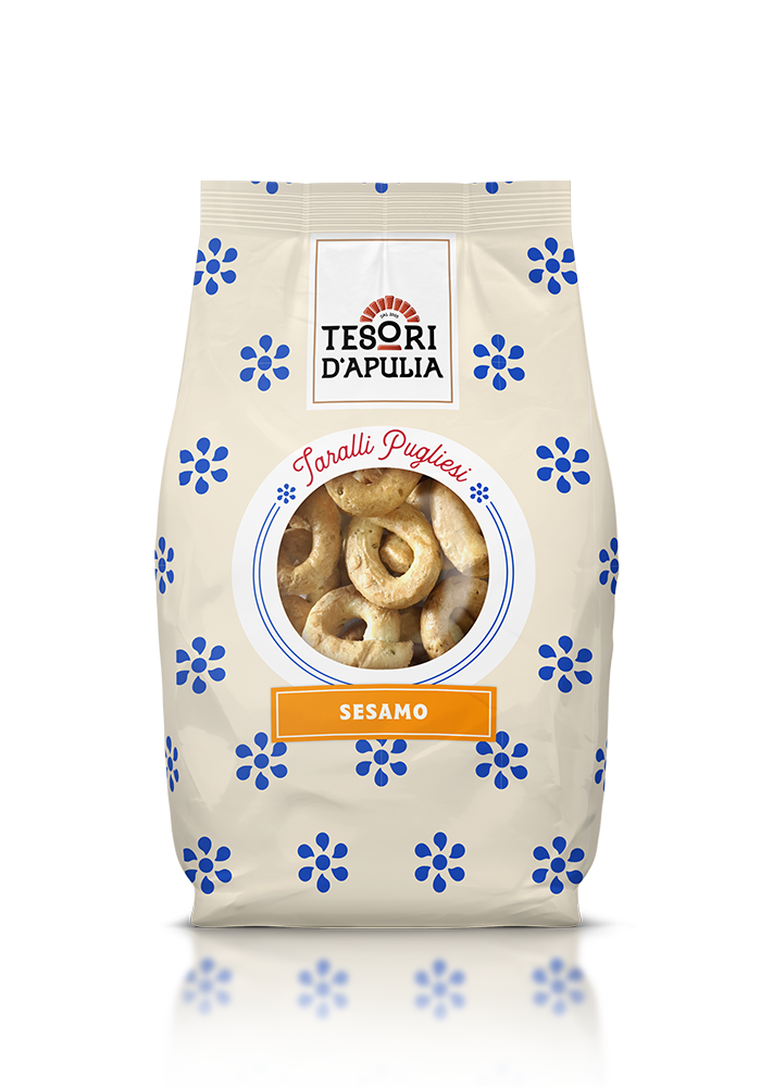TESORI D'APULIA TARALLI SESAM 400 GR (15 in a box)