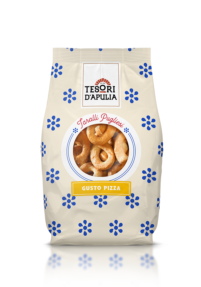 TESORI D'APULIA TARALLI PIZZA 400 GR (15 in a box)
