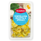 SCOIATTOLO STUFFED PASTA TORTELLONI WITH RICOTTA AND SPINACH 200 GR (9 in a box)