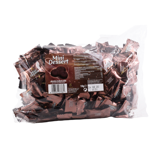 ICAM PRALINES MINI DESSERT DARK CHOCOLATE 1 KG (5 in a box)