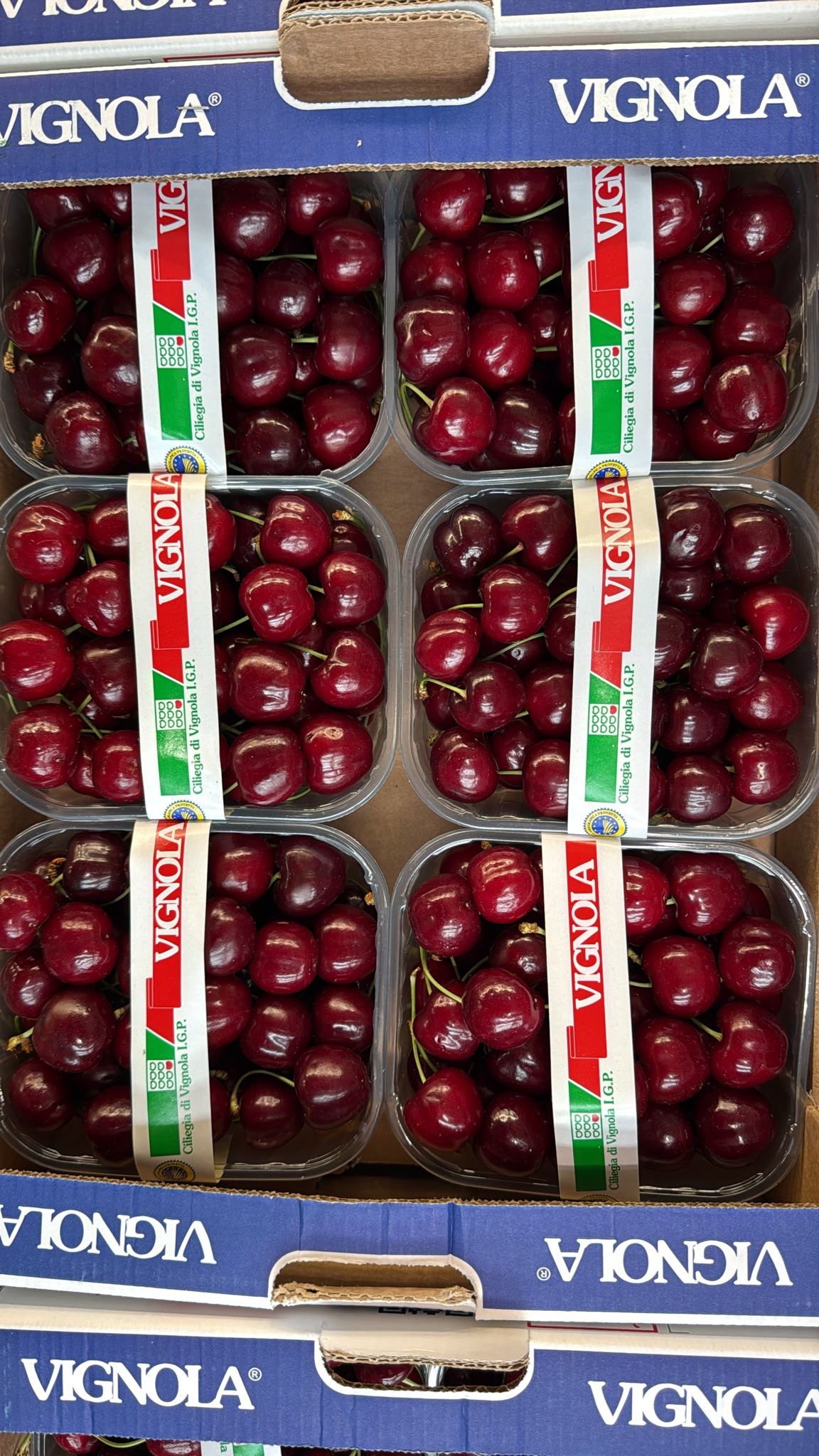 FRESH FRUITS CHERRIES VIGNOLA IGP £9.25 AL KG (APPROX 3 KG) - ONLY LONDON AREA