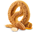 COLUSSI BISCOTTI FROLLINI TONDORLE MIELE E MANDORLE CARAMELLATE 500 GR (8 in a box)