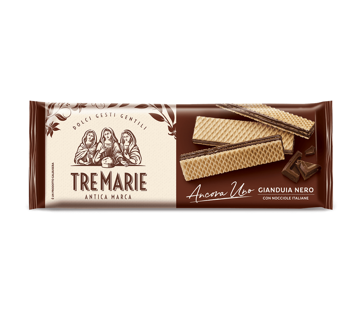 TRE MARIE WAFER ANCORA UNO GIANDUIA BLACK 140 GR (18 in a box)